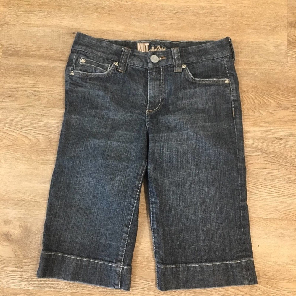 Kut From The Kloth Bermuda Blue Jean Shorts Size 6